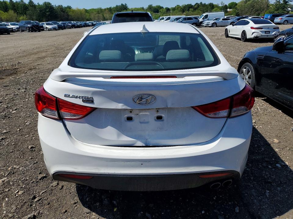 2013 Hyundai Elantra VIN KMHDH6AE3DU002701 COPART salvage auction — REAR END, Md - Cert Of Salvage < 75% Damage, sold $675 on 2026-07-27 (photo 6)
