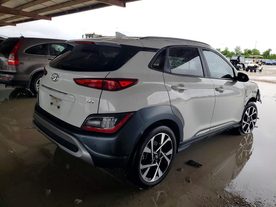 2023 Hyundai Kona VIN KM8K53A32PU982990 COPART salvage auction — ROLLOVER, Tx - Salvage Vehicle Title, sold $2,600 on 2026-07-10 (photo 3)