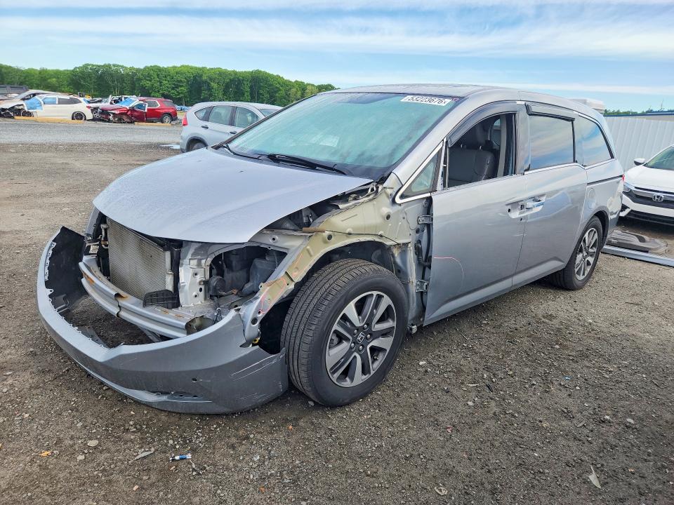 2016 Honda Odyssey VIN 5FNRL5H99GB124424 COPART salvage auction — FRONT END, Ma - Cert Of Title-Reconstrctd Coll, sold $4,250 on 2026-07-22 (photo 1)