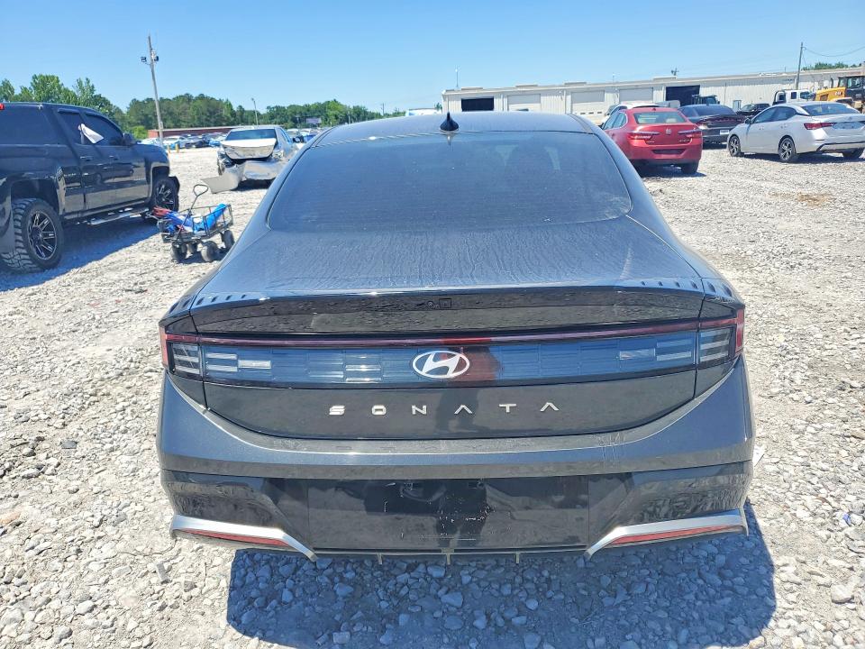 2025 Hyundai Sonata VIN KMHL64JAXSA439791 COPART salvage auction — WATER/FLOOD, AL - CERT OF TITLE-SALVAGE TITLE, sold $7,600 on 2026-07-30 (photo 6)
