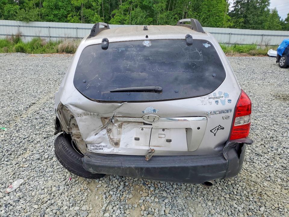 2005 Hyundai Tucson VIN KM8JN12D15U118906 COPART salvage auction — REAR END, Nc - Salvage Certificate Of Title, sold $375 on 2026-07-15 (photo 6)