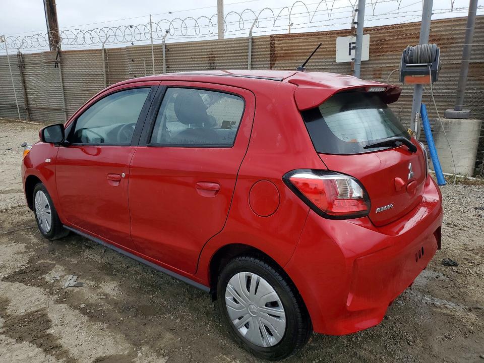 2024 Mitsubishi Mirage VIN ML32AUHJ2RH017782 COPART salvage auction — SIDE, CA - SALVAGE CERTIFICATE, sold $2,800 on 2026-07-13 (photo 2)