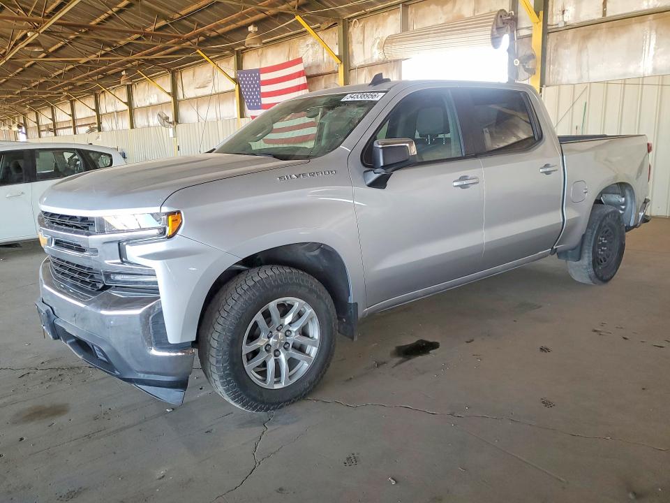 2021 Chevrolet Silverado 1500 VIN 3GCPWCEKXMG367837 COPART salvage auction — DAMAGE HISTORY, Az - Certificate Of Title, sold $8,000 on 2026-07-27 (photo 1)