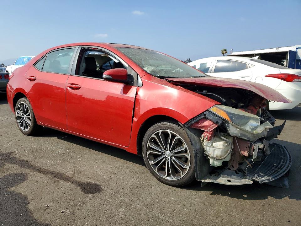 2014 Toyota Corolla VIN 5YFBURHE8EP068366 COPART salvage auction — FRONT END, Ca - Salvage Certificate, sold $1,450 on 2026-07-08 (photo 4)