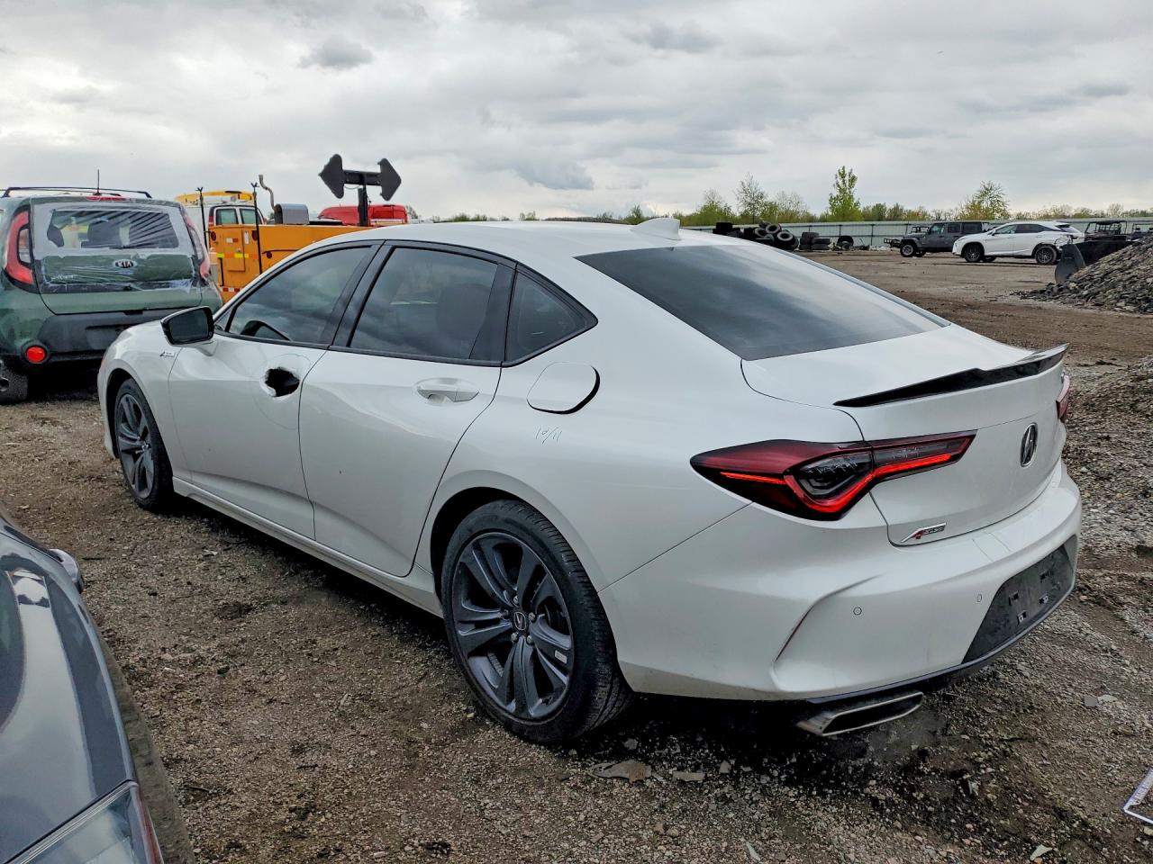 2023 Acura TLX VIN 19UUB5F50PA006723 COPART salvage auction — Side, WV - SALVAGE CERTIFICATE, sold $16,700 on 2026-06-25 (photo 2)