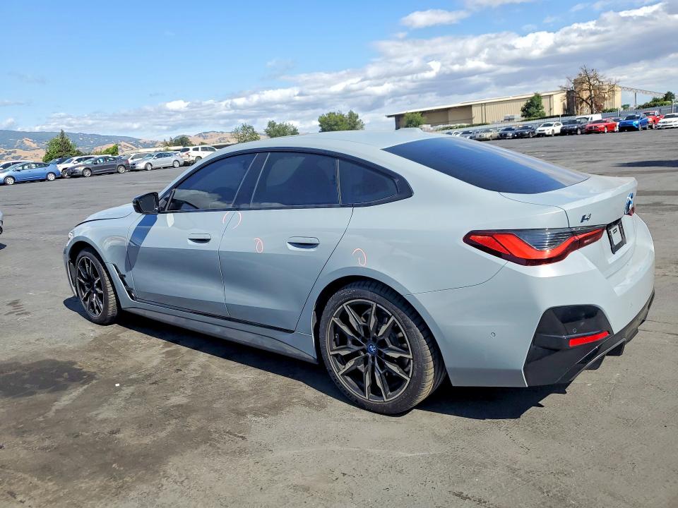 2023 BMW I4 VIN WBY33AW08PFR39954 COPART salvage auction — FRONT END, Ca - Salvage Certificate, sold $19,600 on 2026-07-02 (photo 2)