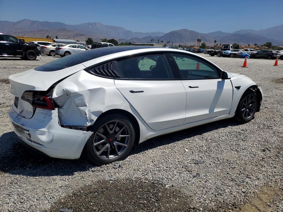 2023 Tesla Model 3 VIN 5YJ3E1EA7PF496948 COPART salvage auction — FRONT END, Ca - Salvage Certificate, sold $2,800 on 2026-07-15 (photo 3)