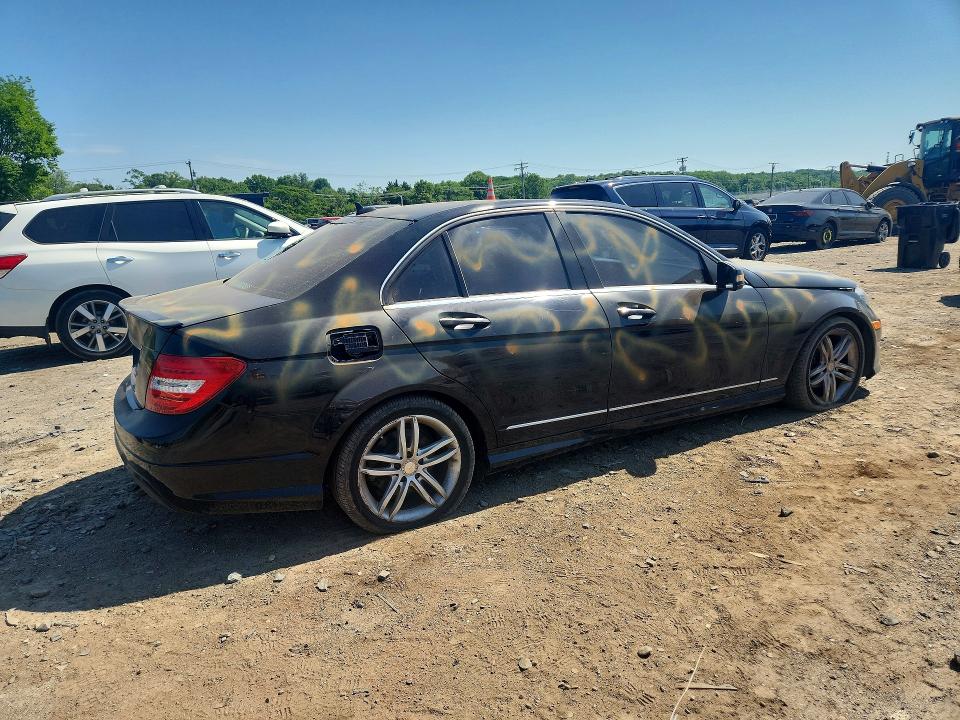2013 Mercedes-benz VIN WDDGF4HB0DR243101 COPART salvage auction — VANDALISM, Pa - Certificate Of Salvage, sold $775 on 2026-07-09 (photo 3)