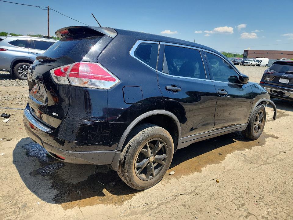 2016 Nissan Rogue VIN KNMAT2MVXGP666538 COPART salvage auction — FRONT END, Nj - Cert Of Title-Salvage, sold $800 on 2026-07-27 (photo 3)