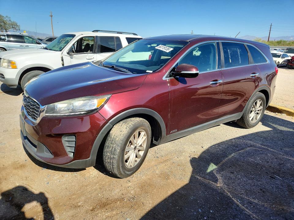 2019 Kia Sorento VIN 5XYPGDA39KG497704 COPART salvage auction — FRONT END, Id - Salvage Certificate Of Title, sold $2,400 on 2026-07-17 (photo 1)