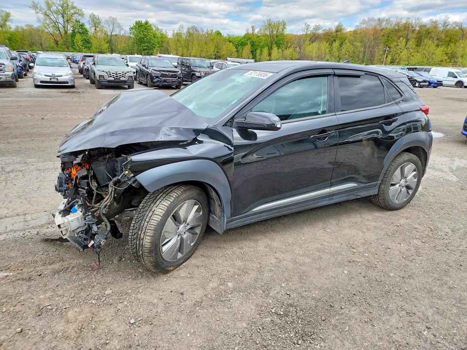 2021 Hyundai Kona VIN KM8K53AG3MU126905 COPART salvage auction — FRONT END, Ny - Mv-907A Salvage Certificate, sold $2,250 on 2026-07-07 (photo 1)
