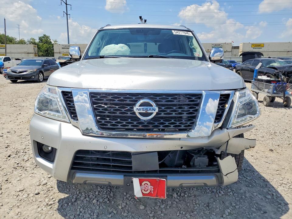 2020 Nissan Armada VIN JN8AY2NC0L9619908 COPART salvage auction — FRONT END, Oh - Cert Of Title-Salvage, sold $8,000 on 2026-07-31 (photo 5)