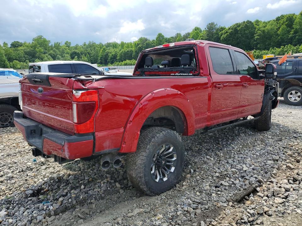 2021 Ford F250 VIN 1FT8W2BT1MED25219 COPART salvage auction — ROLLOVER, PA - CERTIFICATE OF SALVAGE, sold $14,200 on 2026-07-27 (photo 3)