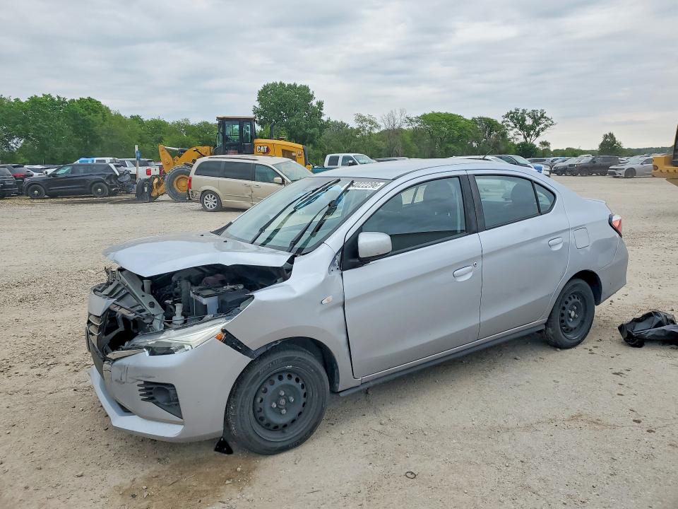2022 Mitsubishi Mirage VIN ML32FUFJ9NHF02857 COPART salvage auction — FRONT END, Ia - Cert Of Title-Salvage Title, sold $2,000 on 2026-08-21 (photo 1)