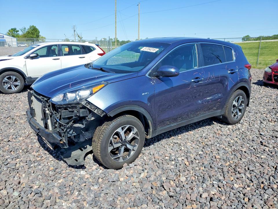 2021 Kia Sportage VIN KNDPMCAC1M7861097 COPART salvage auction — FRONT END, In - Cert Of Title-Salvage Title, sold $2,300 on 2026-07-07 (photo 1)