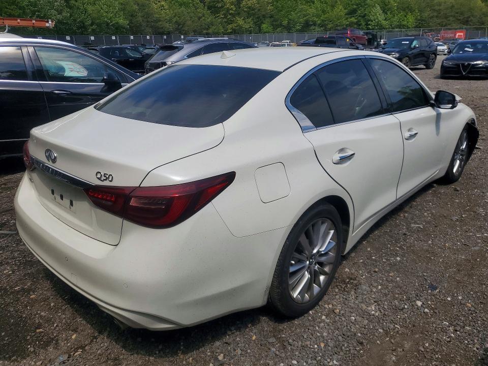 2021 Infiniti Q50 VIN JN1EV7BR4MM754127 COPART salvage auction — FRONT END, Md - Cert Of Salvage > 75% Damage, sold $2,450 on 2026-07-28 (photo 3)