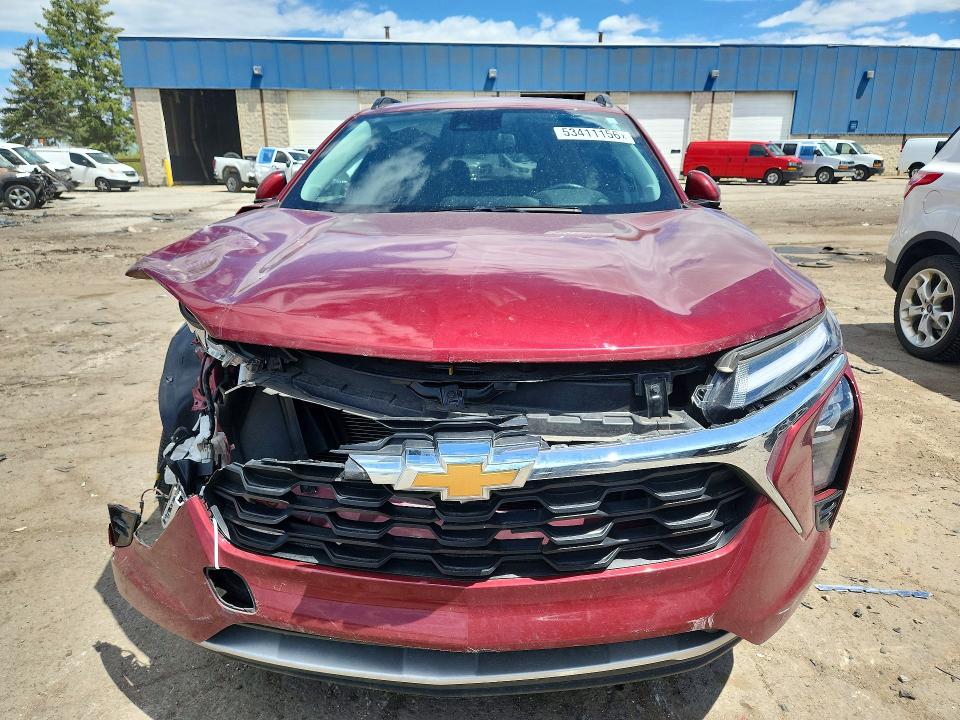 2025 Chevrolet VIN KL77LHEP2SC008996 COPART salvage auction — FRONT END, Mi - Certificate Of Title, sold $6,500 on 2026-07-10 (photo 5)