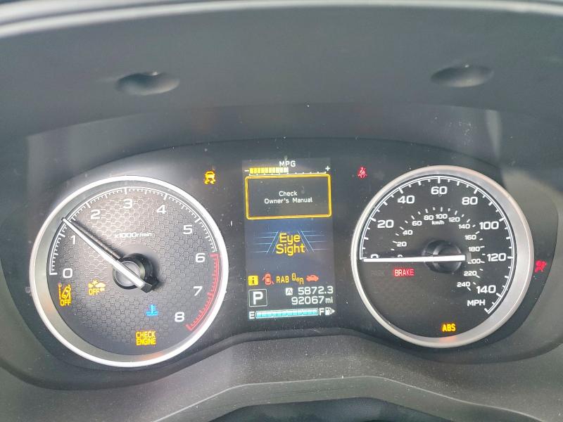 2019 Subaru Forester VIN JF2SKAUC8KH546984 COPART salvage auction — FRONT END, Oh - Cert Of Title-Salvage, sold $2,850 on 2026-07-24 (photo 9)