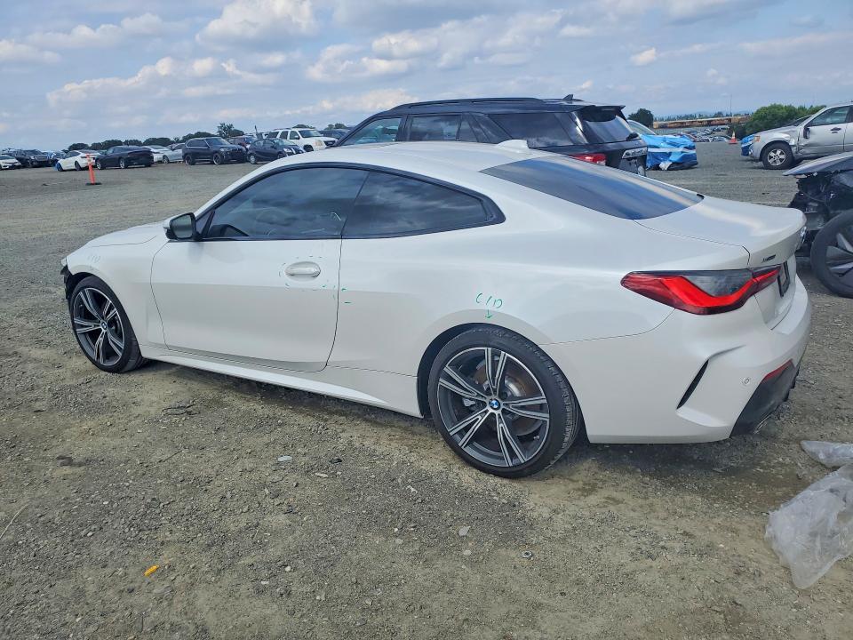 2021 BMW 4er VIN WBA73AP09MCF66907 COPART salvage auction — FRONT END, Ca - Salvage Certificate, sold $10,200 on 2026-07-14 (photo 2)