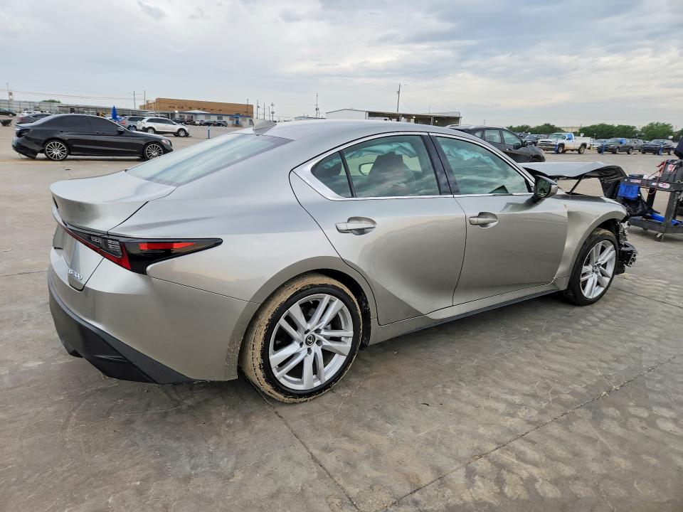 2021 Lexus Is VIN JTHAA1D29M5111575 COPART salvage auction — FRONT END, Tx - Certificate Of Title, sold $3,250 on 2026-07-30 (photo 3)