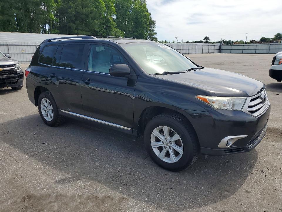 2012 Toyota Highlander VIN 5TDBK3EH6CS169430 COPART salvage auction — REAR END, Nc - Dealer Only Clean Title, sold $6,200 on 2026-07-02 (photo 4)