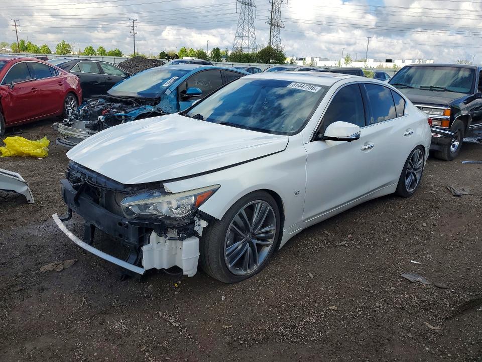 2014 Infiniti VIN JN1BV7ARXEM692626 COPART salvage auction — FRONT END, IL, sold $300 on 2026-07-30 (photo 1)