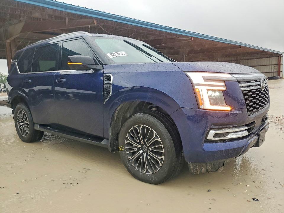2025 Nissan Armada VIN JN8AY3BA4S9000980 COPART salvage auction — REAR END, TX - SALVAGE VEHICLE TITLE, sold $34,000 on 2026-07-17 (photo 4)