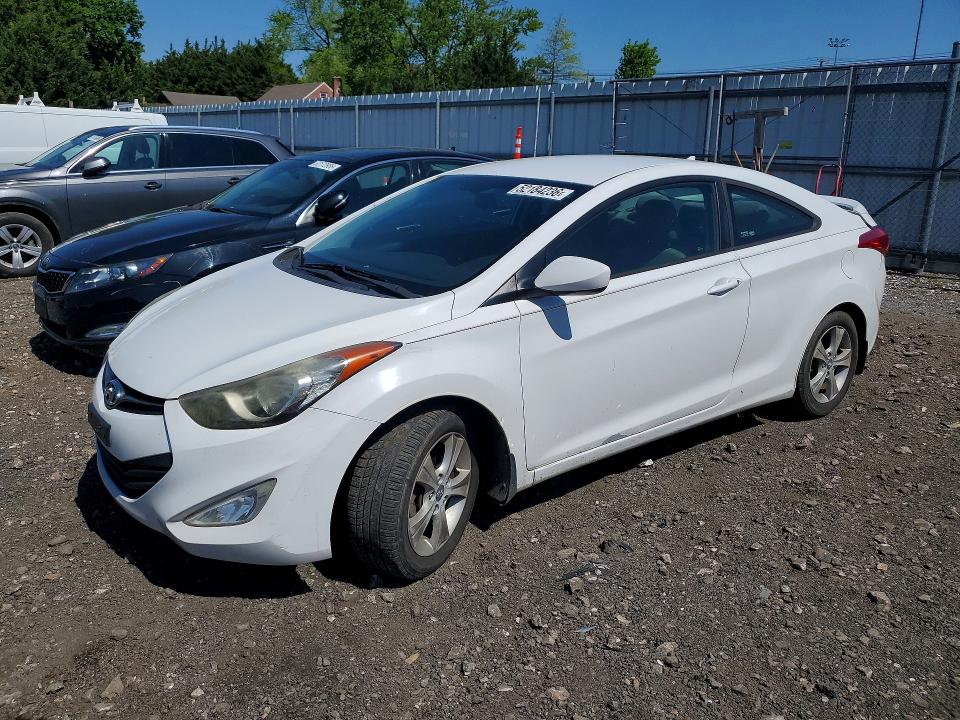 2013 Hyundai Elantra VIN KMHDH6AE3DU002701 COPART salvage auction — REAR END, Md - Cert Of Salvage < 75% Damage, sold $675 on 2026-07-27 (photo 1)