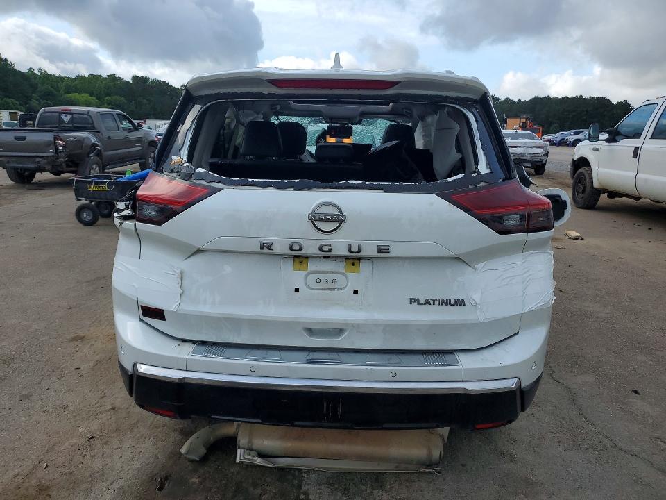 2024 Nissan Rogue VIN JN8BT3DC8RW380497 COPART salvage auction — ROLLOVER, Ms - Cert Of Title-Salvaged, sold $2,600 on 2026-07-10 (photo 6)