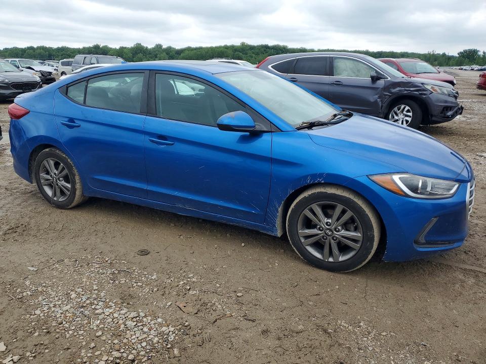 2018 Hyundai Elantra VIN 5NPD84LF2JH320474 COPART salvage auction — REAR END, Ks - Cert Of Title-Salvage, sold $2,750 on 2026-07-02 (photo 4)
