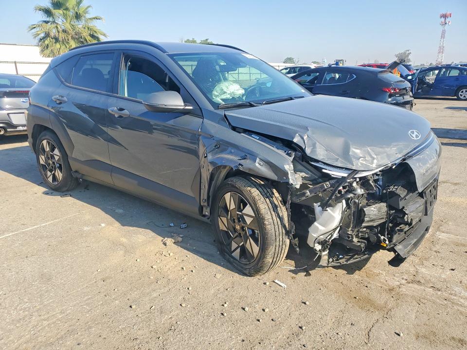 2025 Hyundai Kona VIN KM8HB3AB6SU334250 COPART salvage auction — FRONT END, Ca - Salvage Certificate, sold $5,200 on 2026-07-31 (photo 4)
