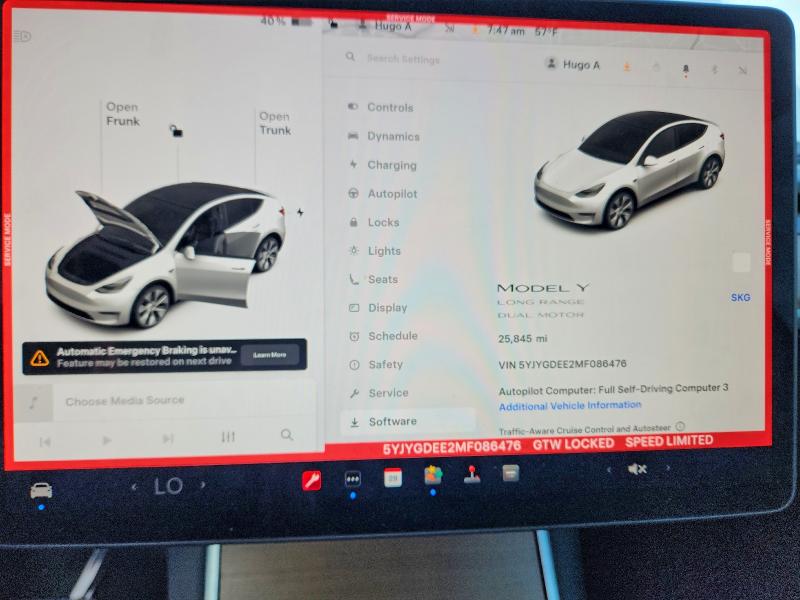 2021 Tesla Model y VIN 5YJYGDEE2MF086476 COPART salvage auction — REAR END, Ca - Salvage Certificate, sold $150 on 2026-07-28 (photo 9)