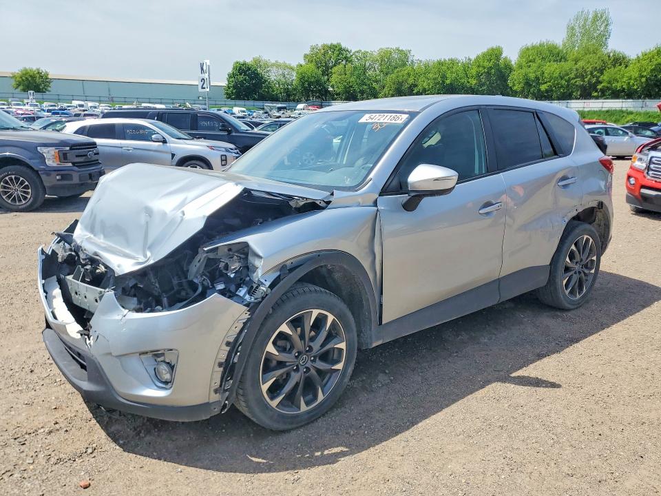 2016 Mazda Cx-5 VIN JM3KE4DY7G0664878 COPART salvage auction — FRONT END, Mi - Cert Of Title-Salvage Vehicle, sold $825 on 2026-07-29 (photo 1)