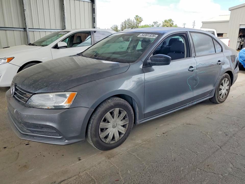 2015 Volkswagen Jetta VIN 3VW1K7AJ1FM254480 COPART salvage auction — REAR END, Ca - Salvage Certificate, sold $725 on 2026-07-02 (photo 1)