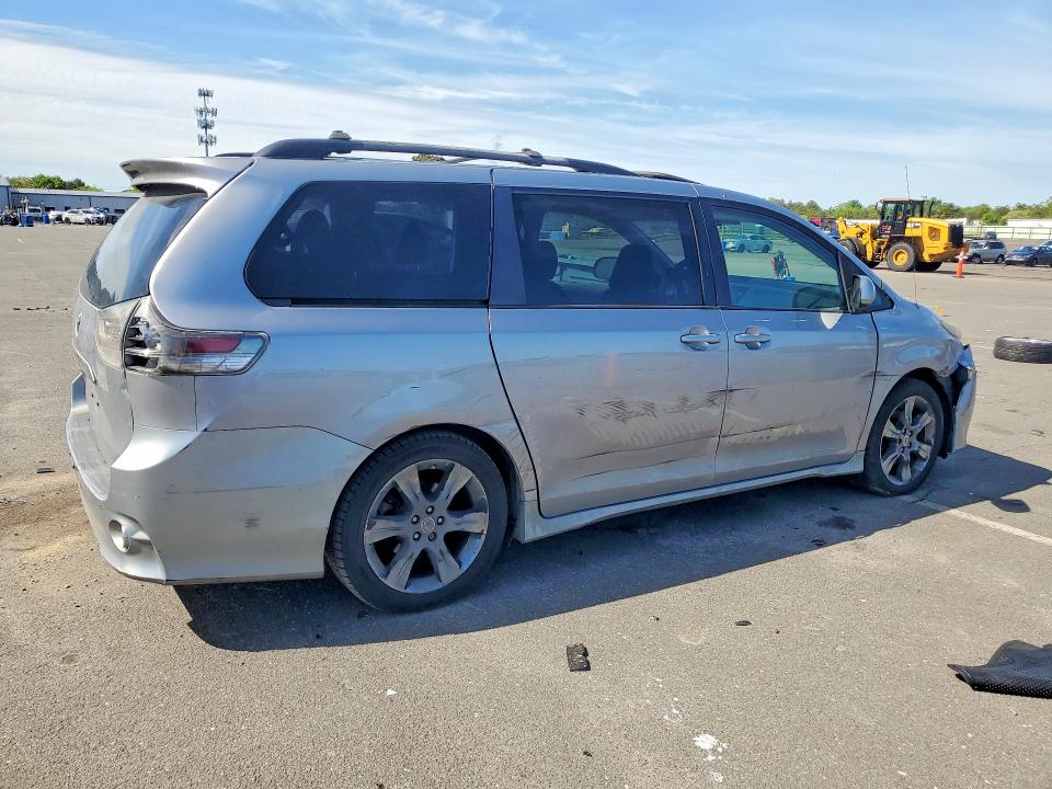 2011 Toyota Sienna VIN 5TDXK3DC8BS114990 COPART salvage auction — FRONT END, Ny - Mv-907A Salvage Certificate, sold $2,400 on 2026-07-08 (photo 3)