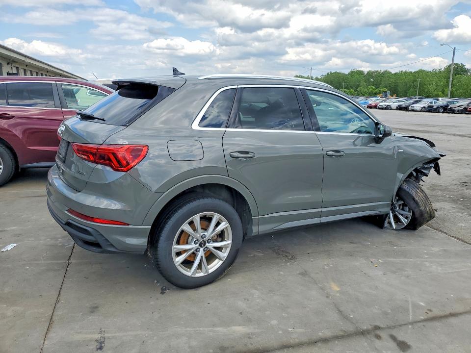 2025 Audi Q3 VIN WA1DECF34S1011760 COPART salvage auction — FRONT END, Fl - Cert Of Title Slvg Rebuildable (P), sold $12,900 on 2026-07-27 (photo 3)