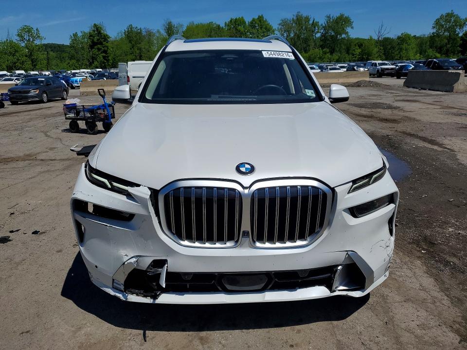 2025 BMW X7 VIN 5UX23EM07S9Z65653 COPART salvage auction — FRONT END, Ny - Mv-907A Salvage Certificate, sold $38,500 on 2026-07-02 (photo 5)
