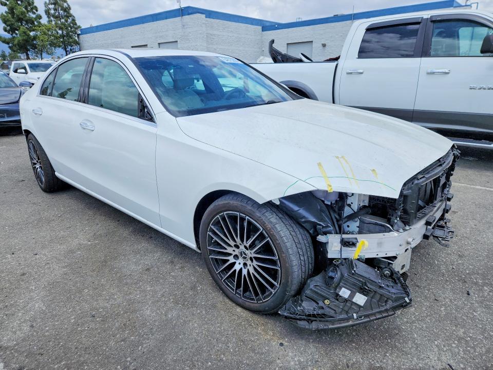 2024 Mercedes-benz C-klasse VIN W1KAF4GB3RR236545 COPART salvage auction — FRONT END, Ca - Salvage Certificate, sold $10,500 on 2026-07-30 (photo 4)