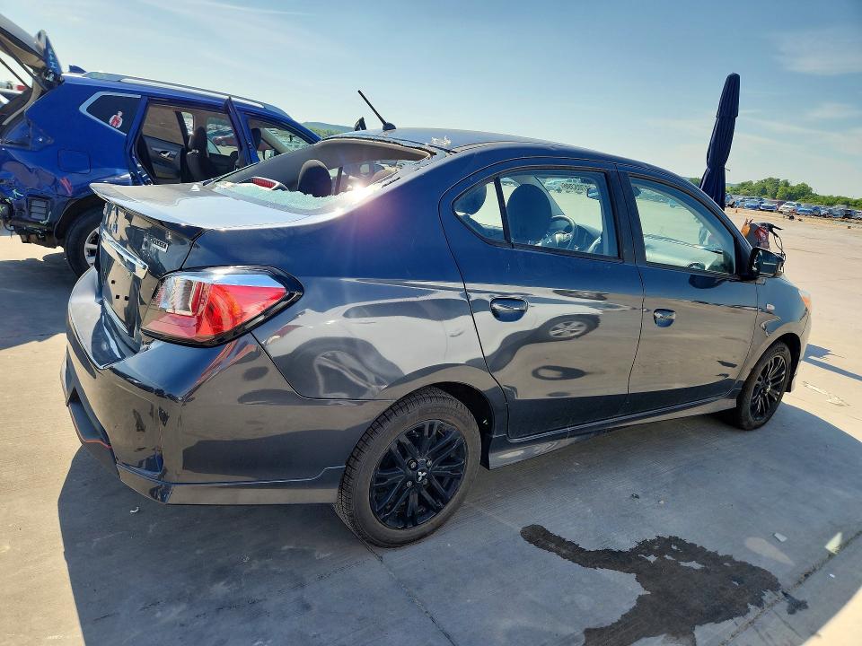 2024 Mitsubishi Mirage VIN ML32FUFJ3RHF01709 COPART salvage auction — HAIL, Oh - Certificate Of Title, sold $2,350 on 2026-07-02 (photo 3)