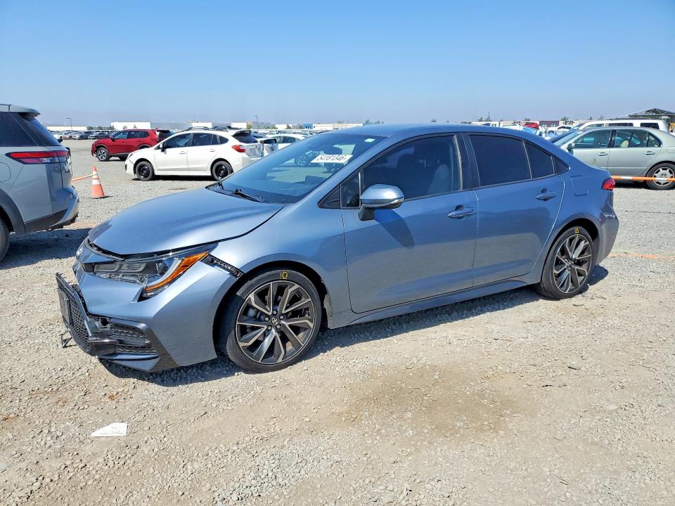 2021 Toyota Corolla VIN JTDS4MCE9MJ074724 COPART salvage auction — FRONT END, Ca - Salvage Certificate, sold $6,400 on 2026-07-24 (photo 1)