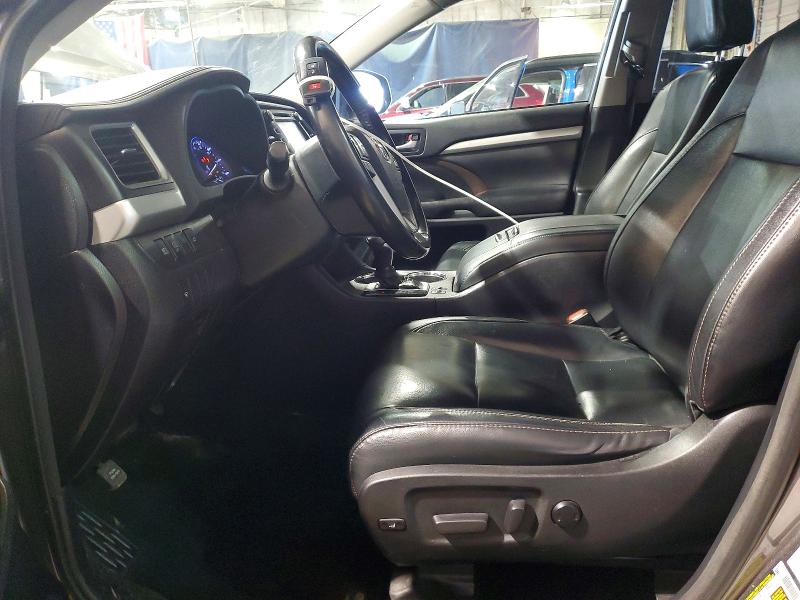 2018 Toyota Highlander VIN 5TDJZRFH9JS545317 COPART salvage auction — VANDALISM, Sc - Cert Of Title-Salvage, sold $8,500 on 2026-07-17 (photo 7)