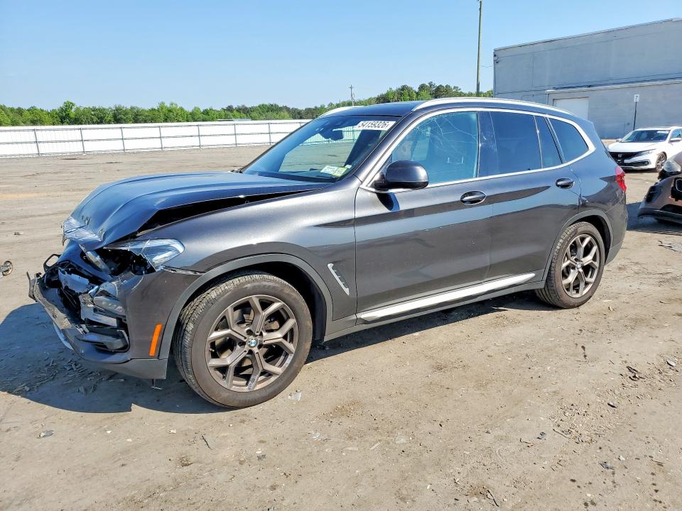 2021 BMW X3 VIN 5UXTY5C0XM9E30488 COPART salvage auction — FRONT END, Va - Cert Of Title - Salvage, sold $7,900 on 2026-07-15 (photo 1)