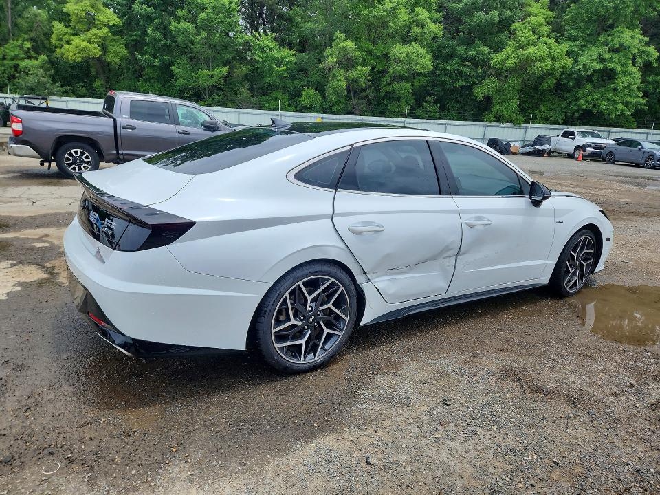2021 Hyundai Sonata VIN 5NPEK4JC6MH115694 COPART salvage auction — SIDE, La - Cert Of Title-Salvage, sold $7,500 on 2026-07-02 (photo 3)