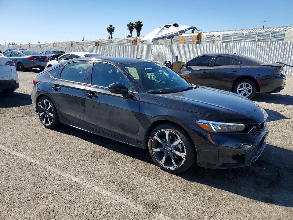 2025 Honda Civic VIN JHMFL4H97SX004308 COPART salvage auction — REAR END, Ca - Salvage Certificate, sold $11,900 on 2026-07-24 (photo 4)