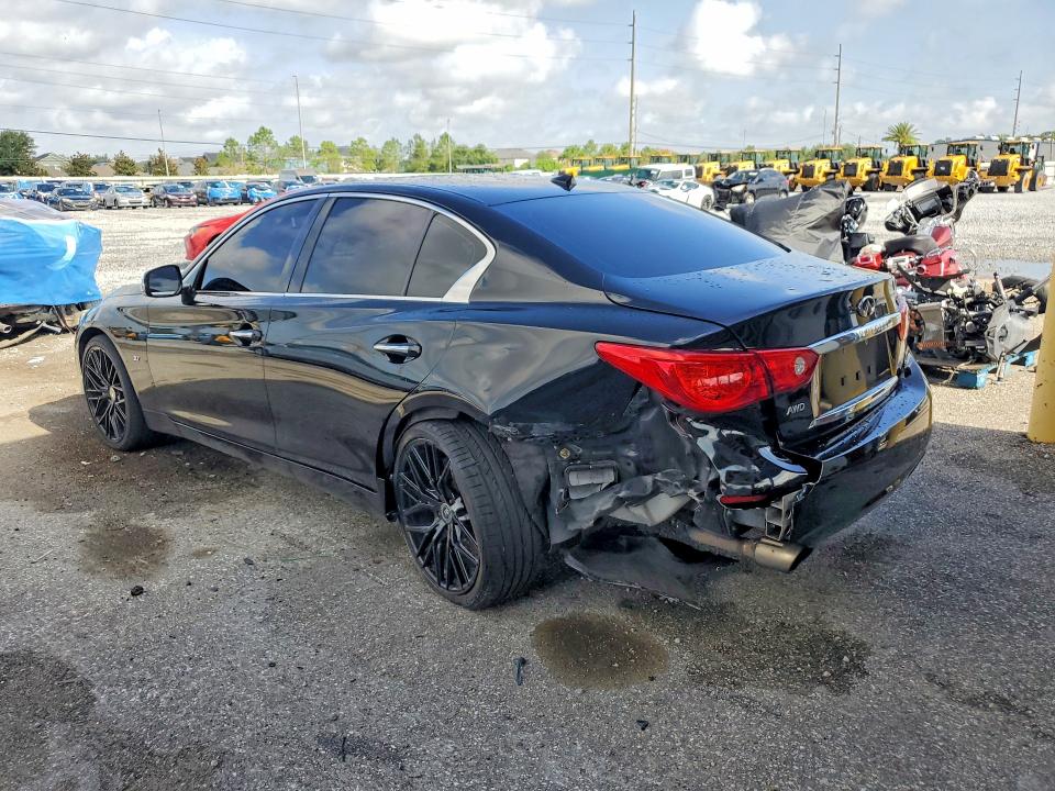 2015 Infiniti Q50 VIN JN1BV7AR2FM396744 COPART salvage auction — REAR END, Fl - Cert Of Title Slvg Rebuildable, sold $35 on 2026-07-31 (photo 2)