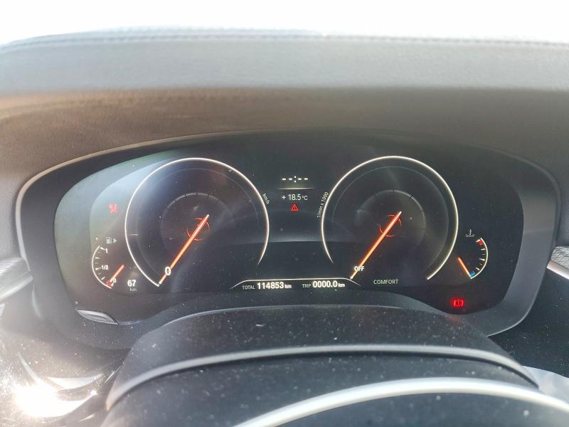 2019 BMW 5 series VIN WBAJE7C52KWW34316 COPART salvage auction — FRONT END, On - Permit No Brand - Unfit, sold $9,300 on 2026-07-30 (photo 9)