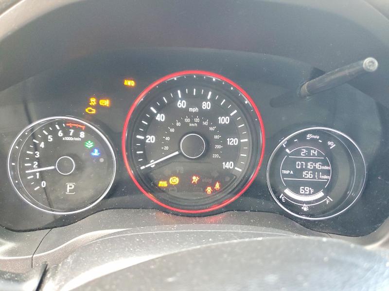 2022 Honda Hr-v VIN 3CZRU6H31NM719463 COPART salvage auction — FRONT END, Ny - Mv-907A Salvage Certificate, sold $3,850 on 2026-07-09 (photo 9)