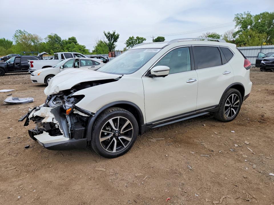 2018 Nissan Rogue VIN JN8AT2MV0JW324677 COPART salvage auction — FRONT END, IL - SALVAGE CERTIFICATE, sold $4,400 on 2026-07-08 (photo 1)