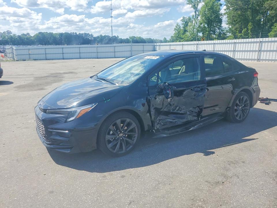 2026 Toyota VIN JTDBCMFE4T3129887 COPART salvage auction — SIDE, Nc - Salvage Certificate Of Title, sold $6,500 on 2026-07-28 (photo 1)