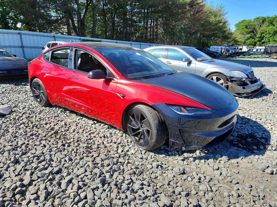2024 Tesla Model 3 VIN 5YJ3E1ETXRF866035 COPART salvage auction — FRONT END, Nj - Cert Of Title-Salvage, sold $14,700 on 2026-07-13 (photo 4)